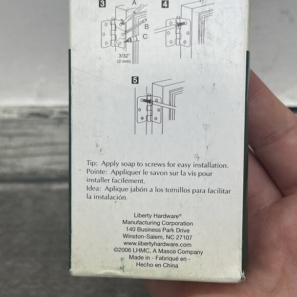 Brainerd 3-1/2” (88mm) Door Utility Hinges with Screws 2 Pack Brass Plated {25} - Picture 11 of 13